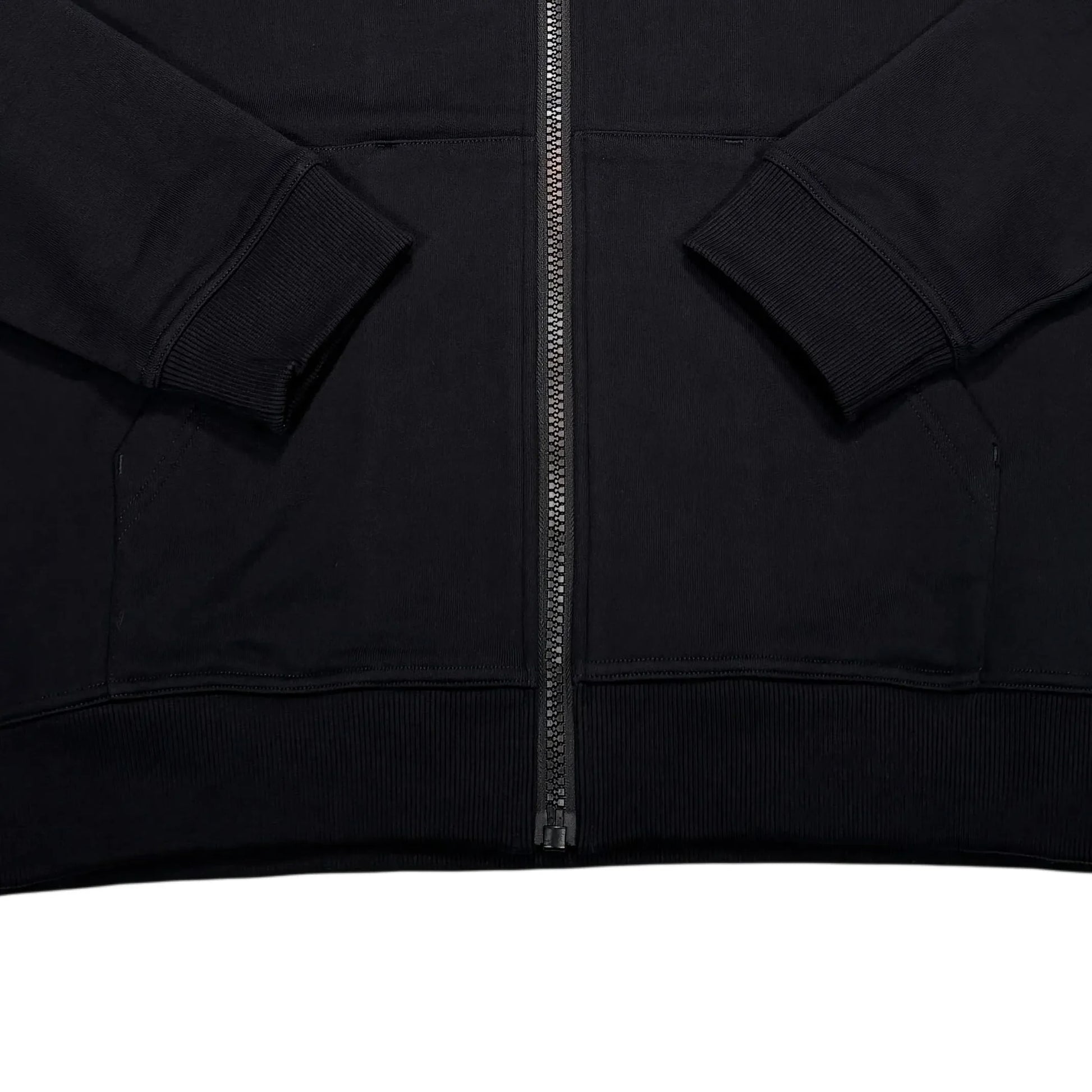 Burberry Black Zip-up Checked Hoodie