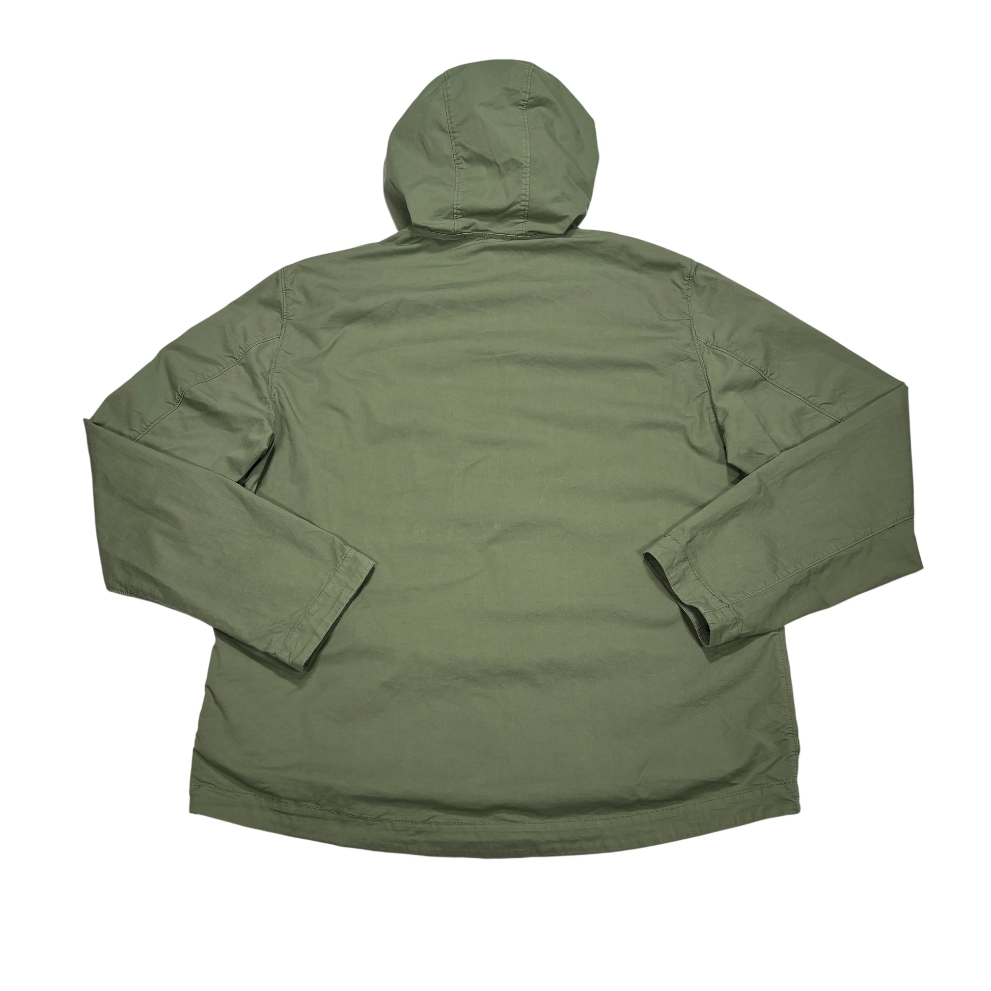 Stone Island Green Supima Cotton Twill Stretch-TC Hooded Jacket