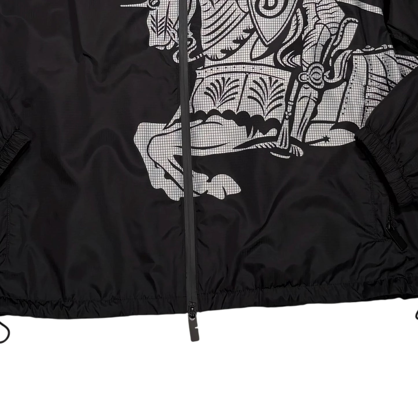 Burberry Black Hooded Windbreaker Box Fit Jacket