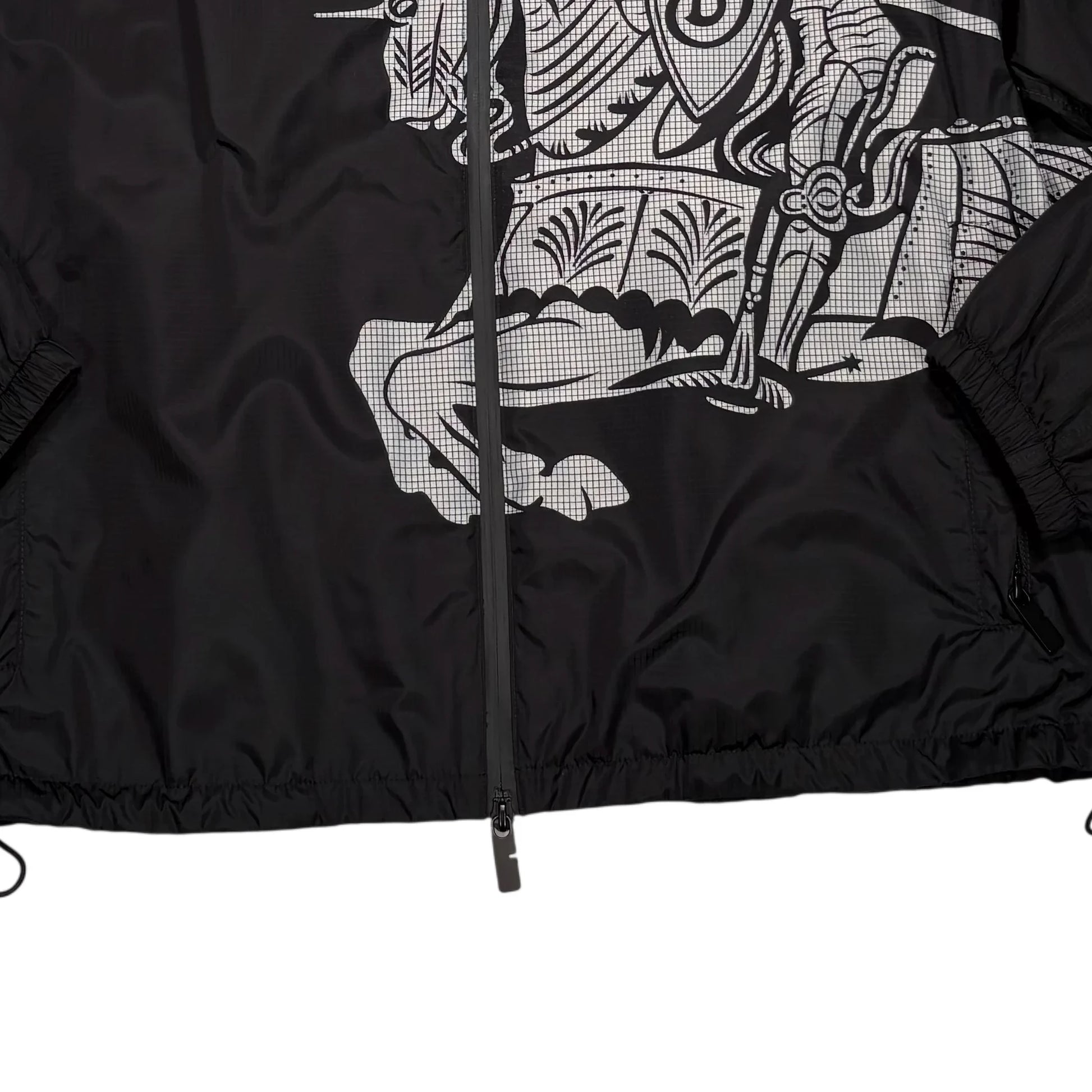 Burberry Black Hooded Windbreaker Box Fit Jacket