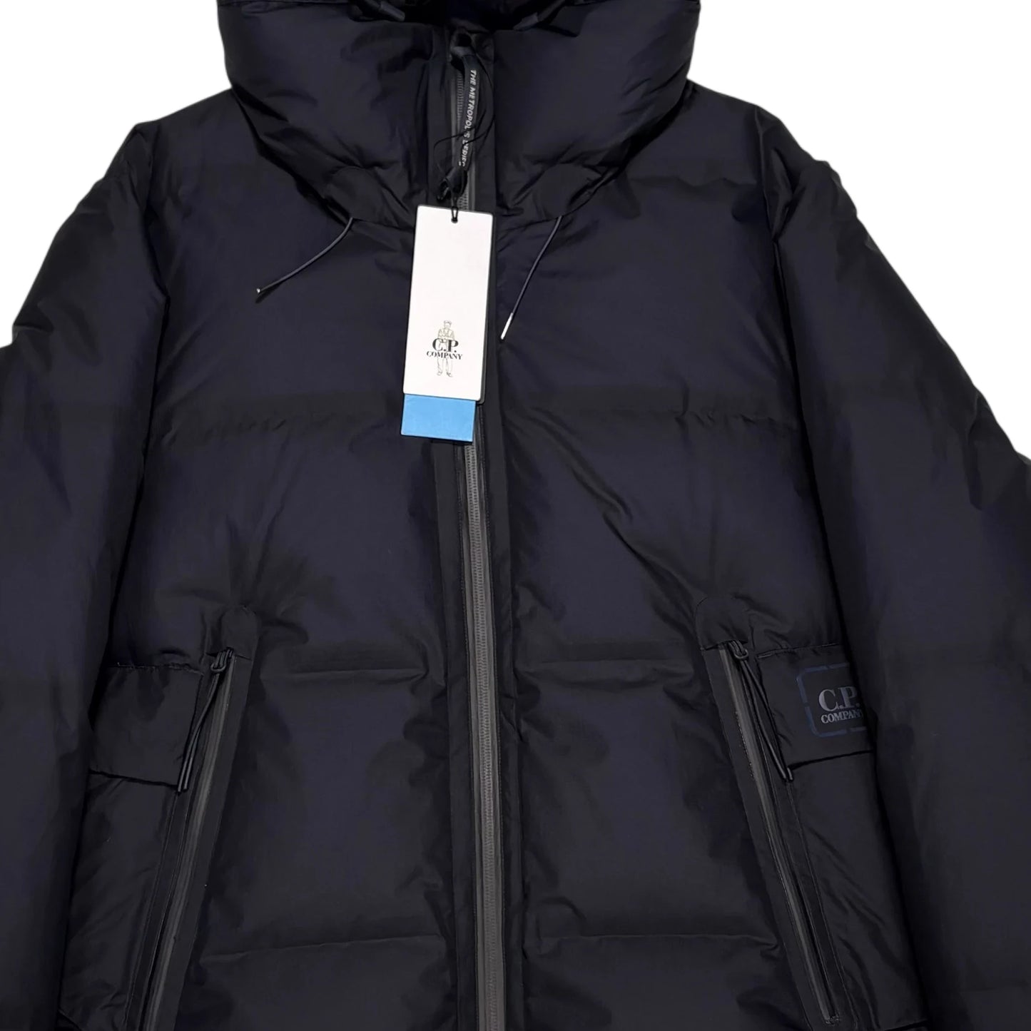CP Company Navy Blue Metropolis Pertex Ripstop Down Puffer Jacket