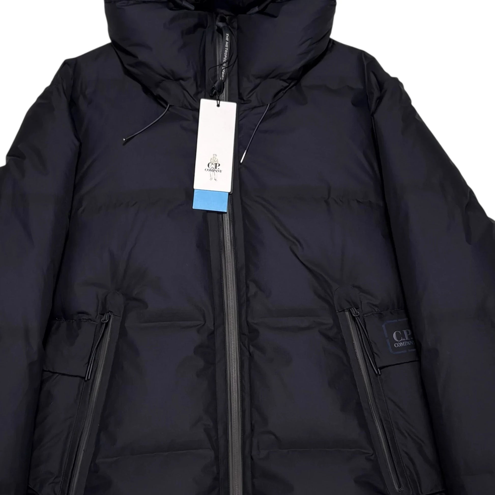 CP Company Navy Blue Metropolis Pertex Ripstop Down Puffer Jacket