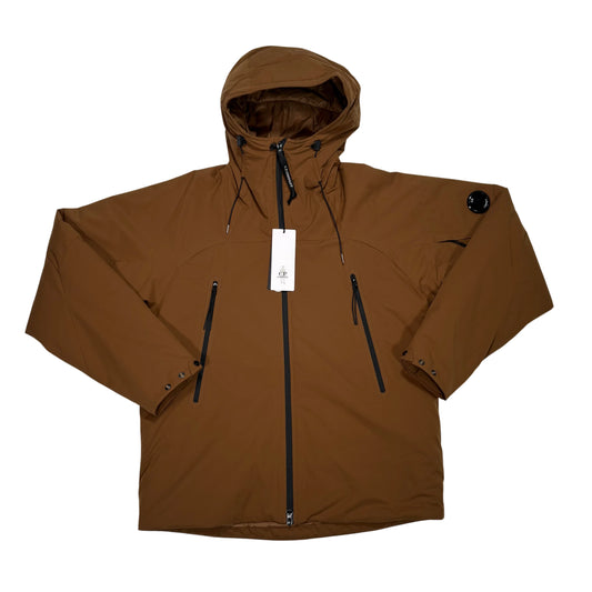CP Company Brown Hooded Technical Jacket