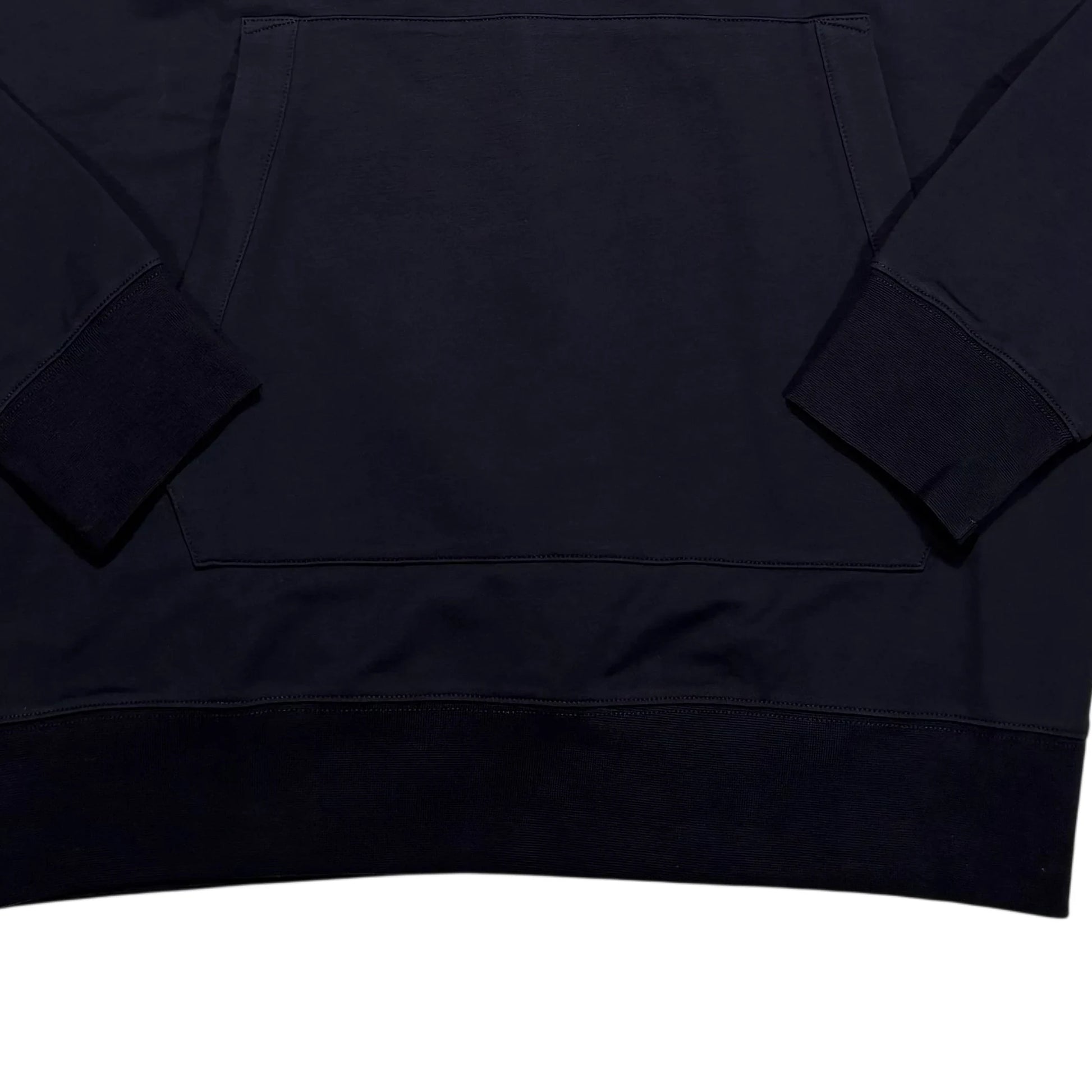 CP Company Navy Rubberised Logo Hoodie