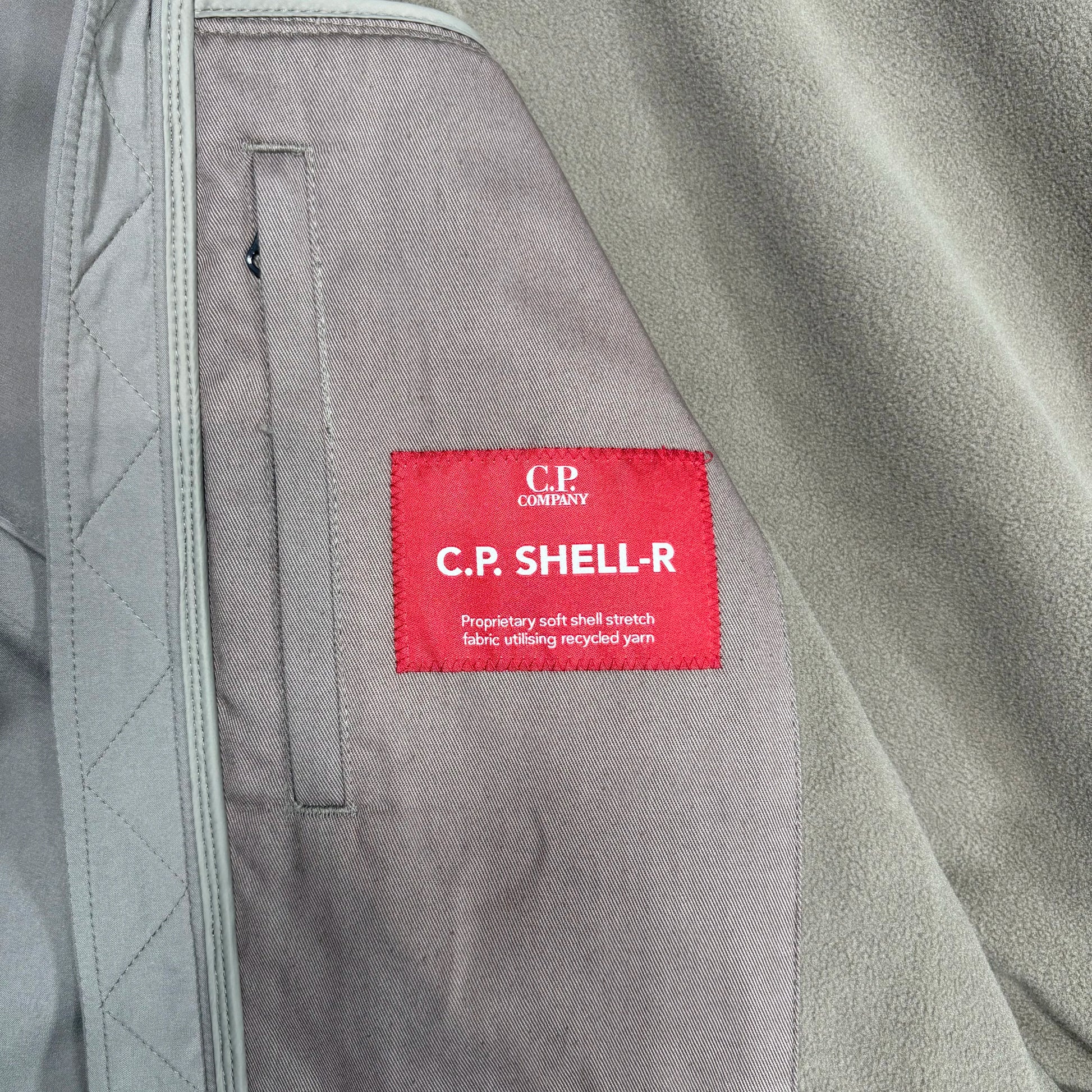 CP Company Brown Hooded Double Goggle Soft-shell Jacket