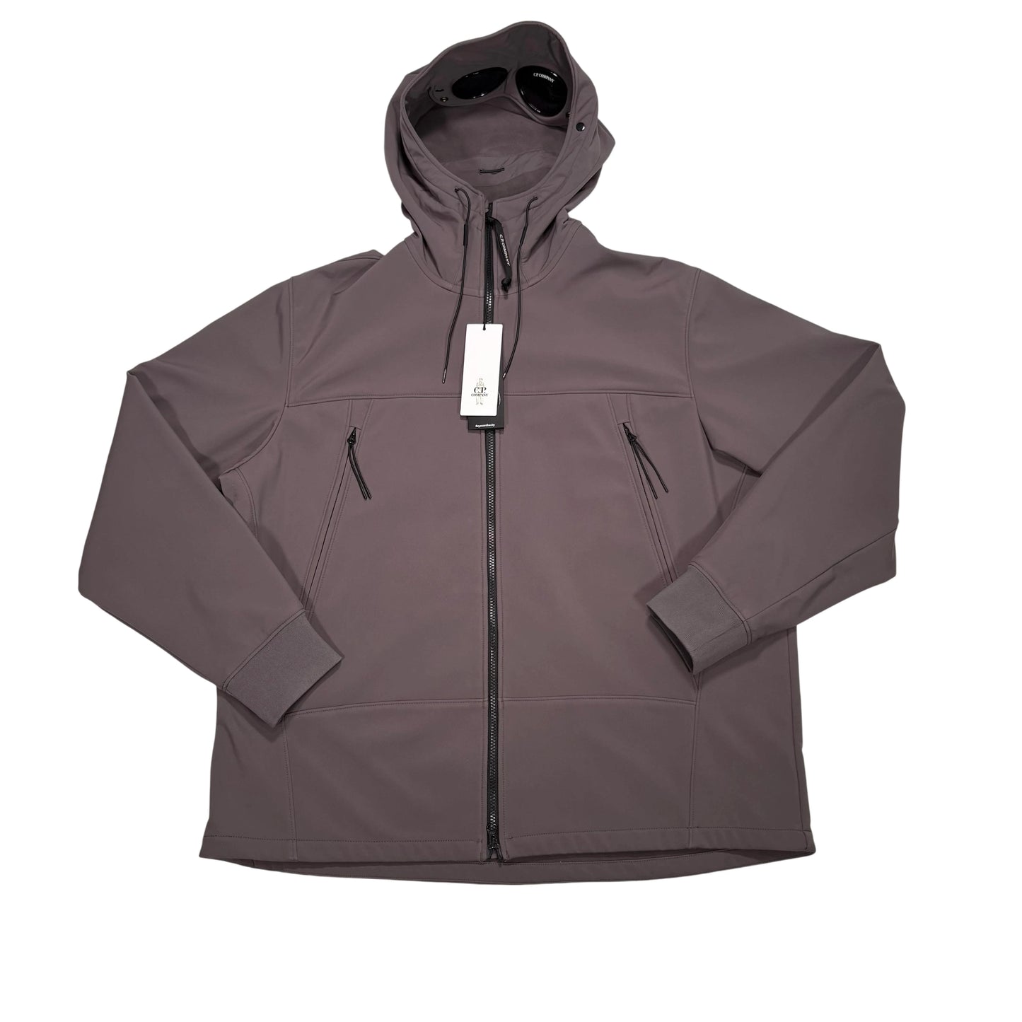 CP Company Grey Hooded Softshell Jacket