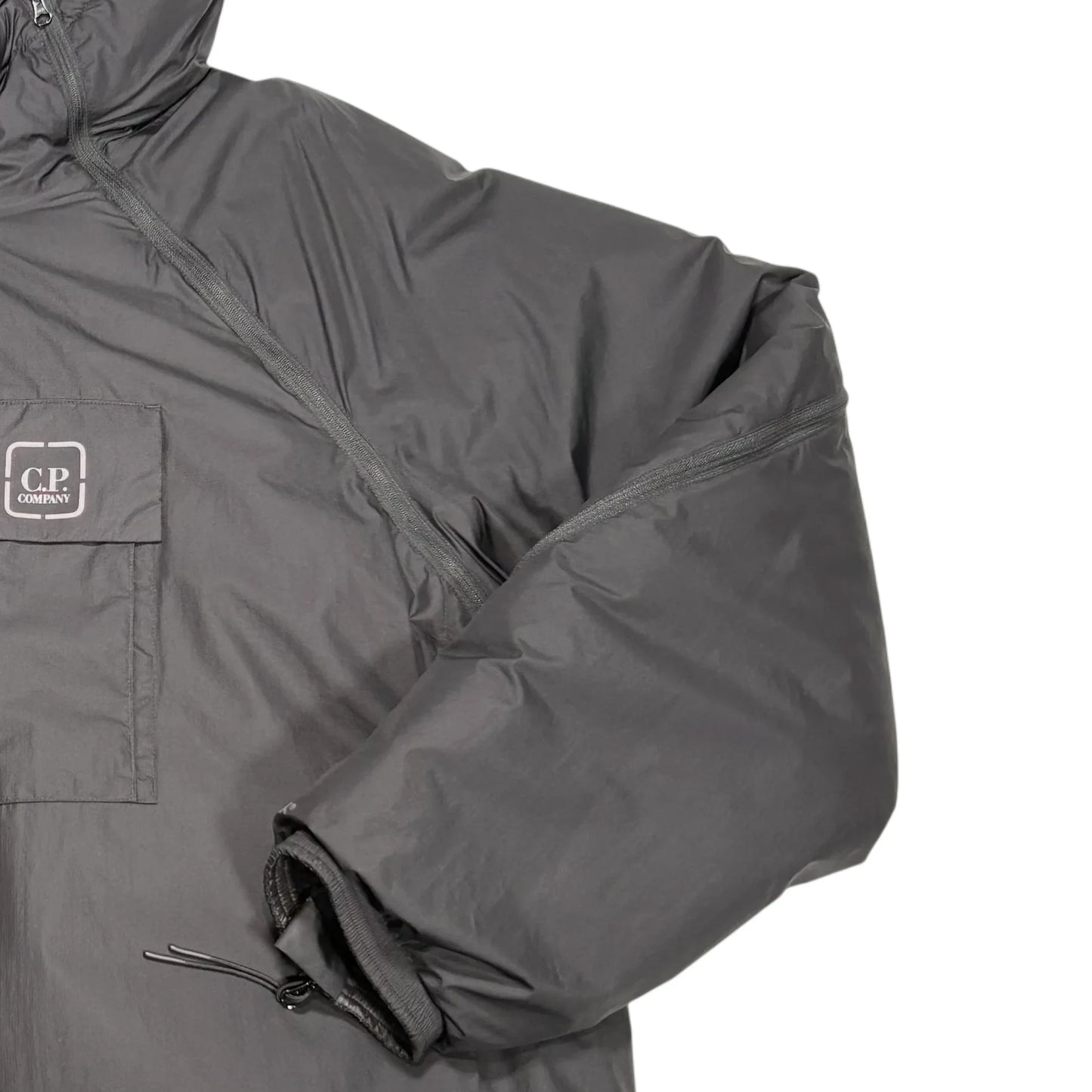 CP Company Metropolis Series Black Hooded Technical Puffer Jacket