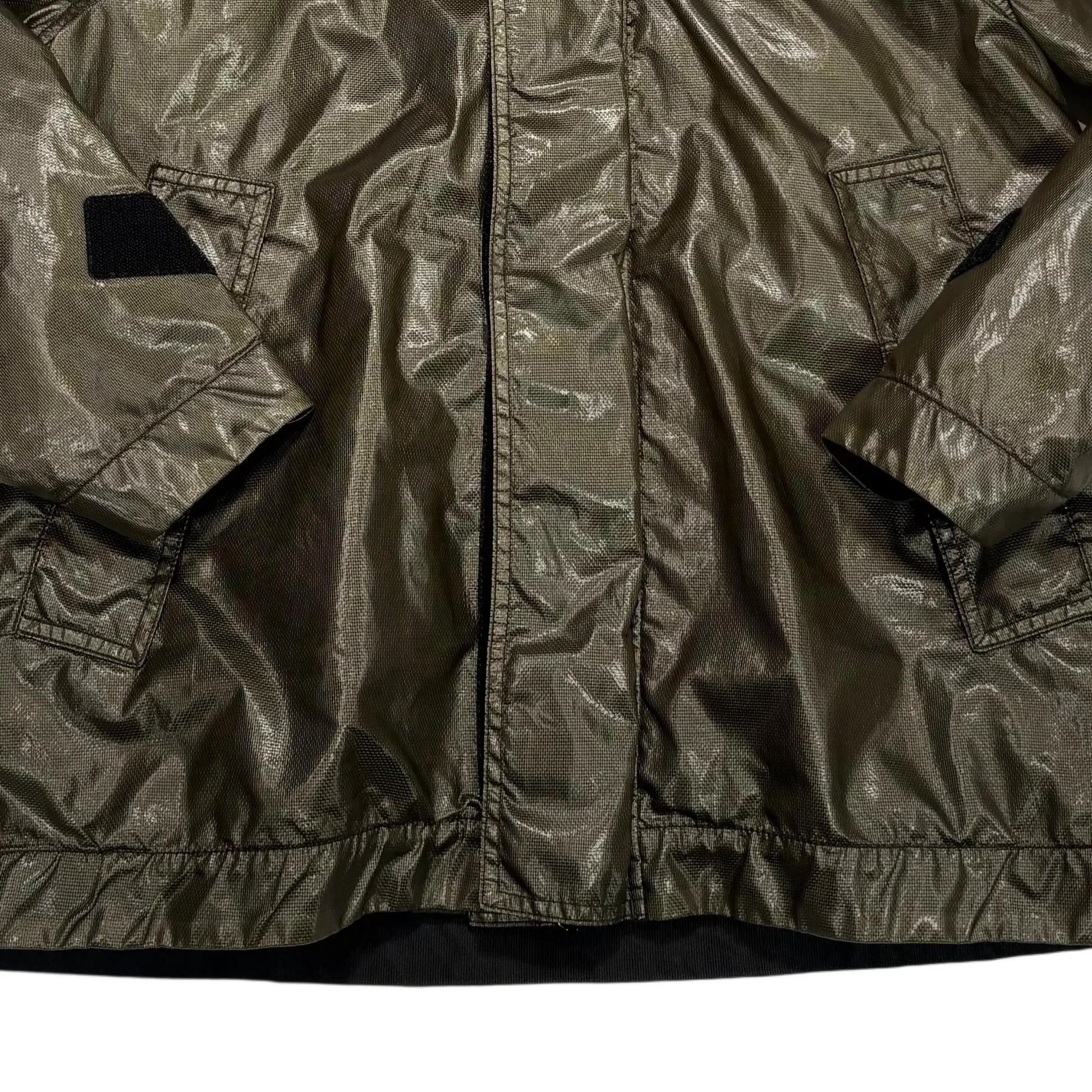 Stone Island Green Hooded Technical Glass Cover-TC Jacket