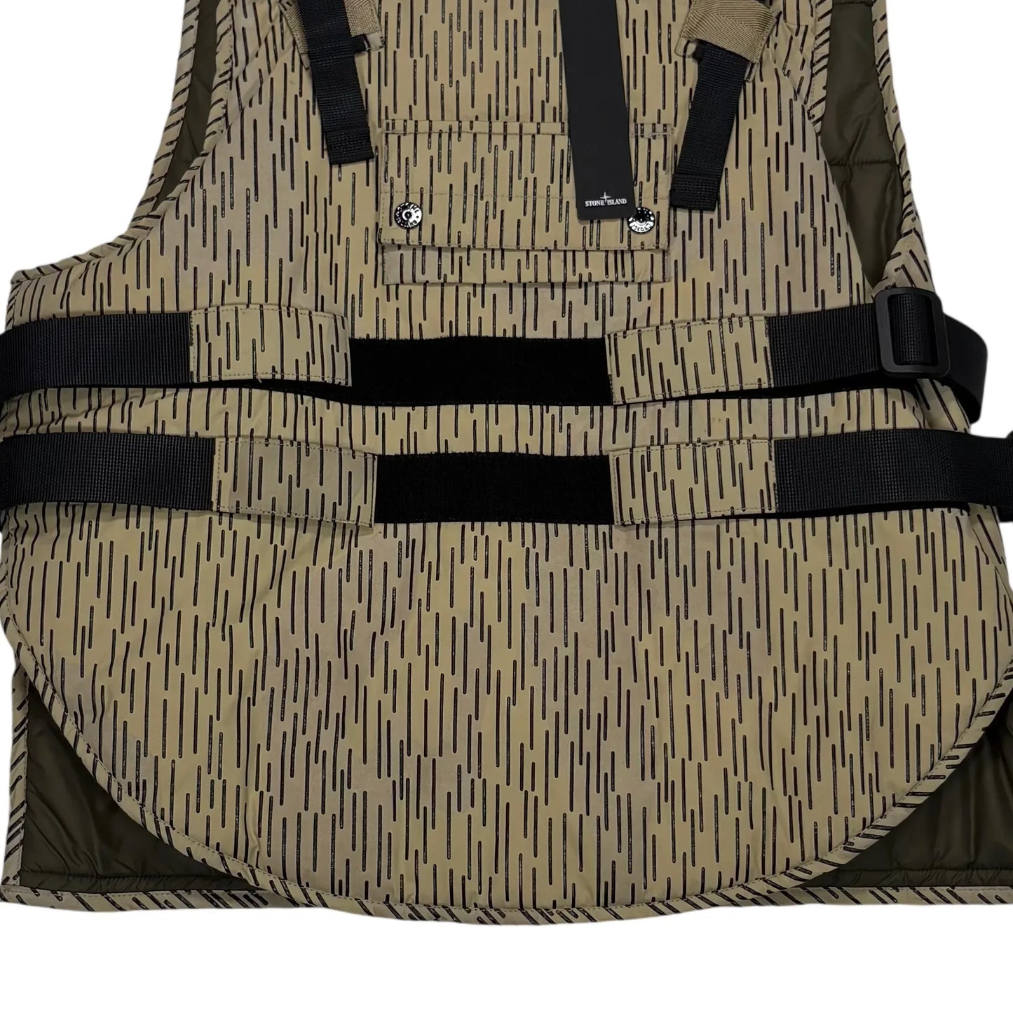 Stone Island Beige Rain Camo Tactical Gilet
