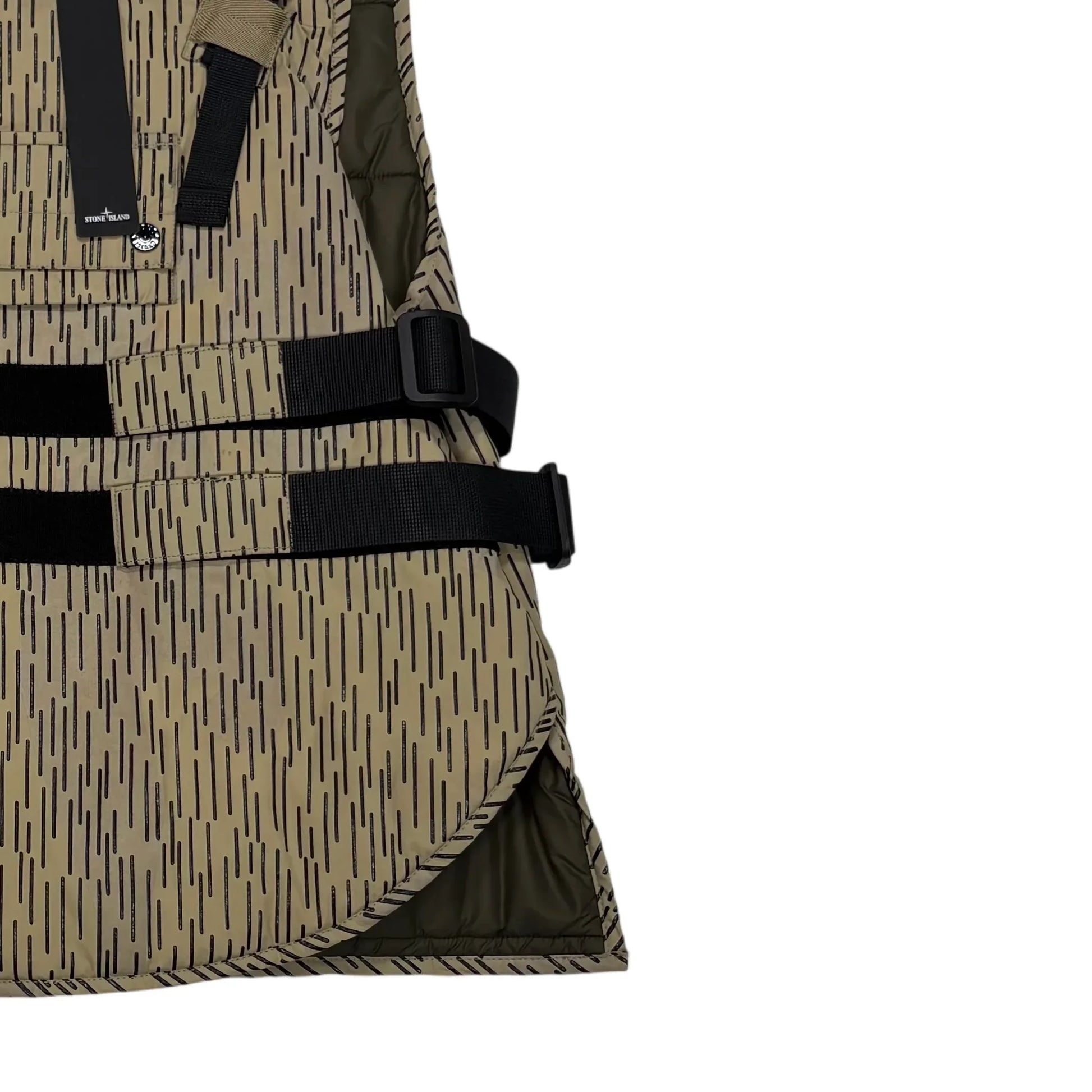 Stone Island Beige Rain Camo Tactical Gilet