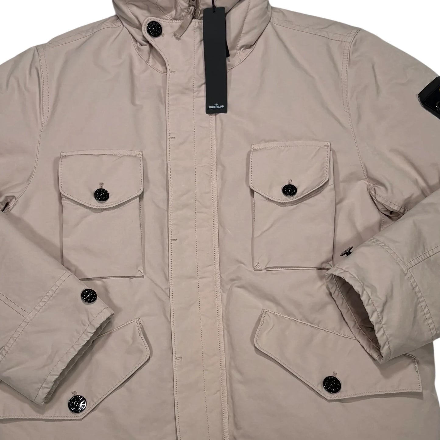 Stone Island Beige David-TC Down Parka Jacket