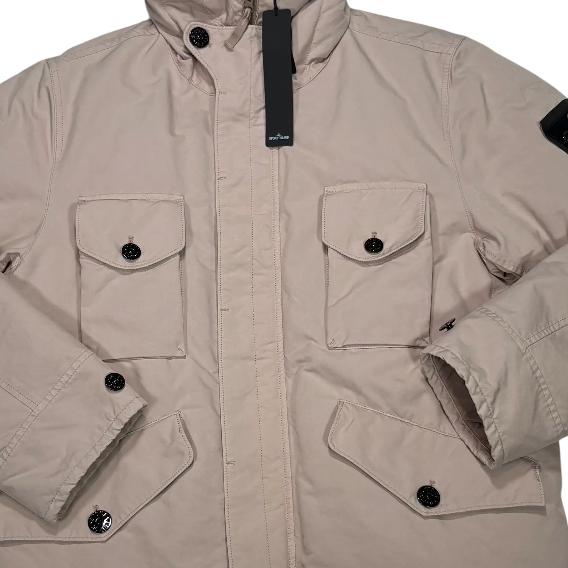 Stone Island Beige David-TC Down Parka Jacket
