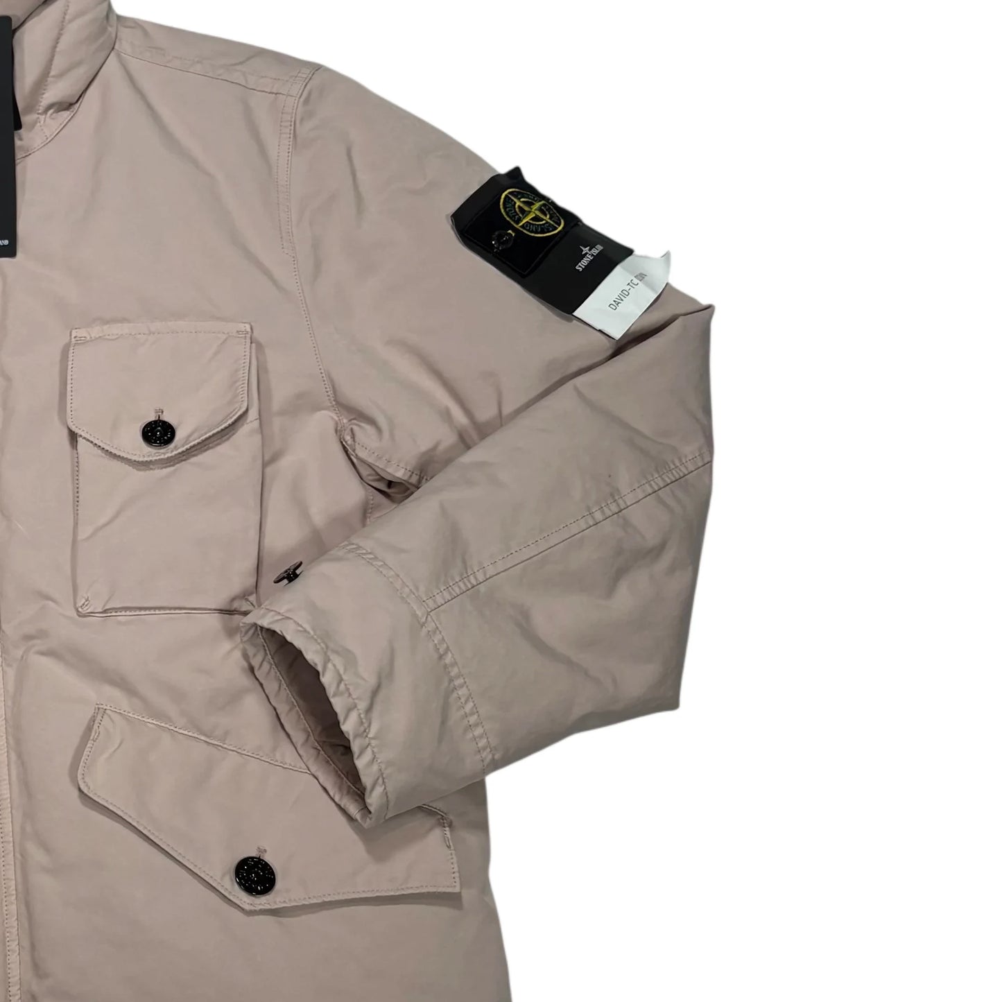 Stone Island Beige David-TC Down Parka Jacket