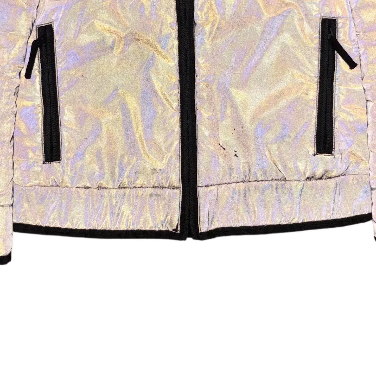 Stone Island Grey Liquid Reflective Coat