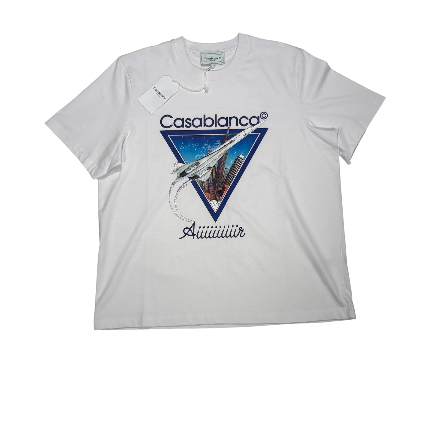 Casablanca White Graphic Short Sleeve T-shirt