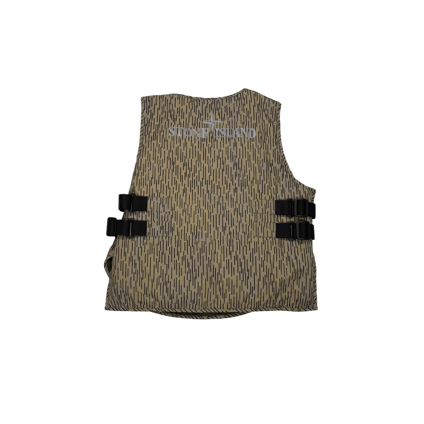 Stone Island Beige Rain Camo Tactical Gilet