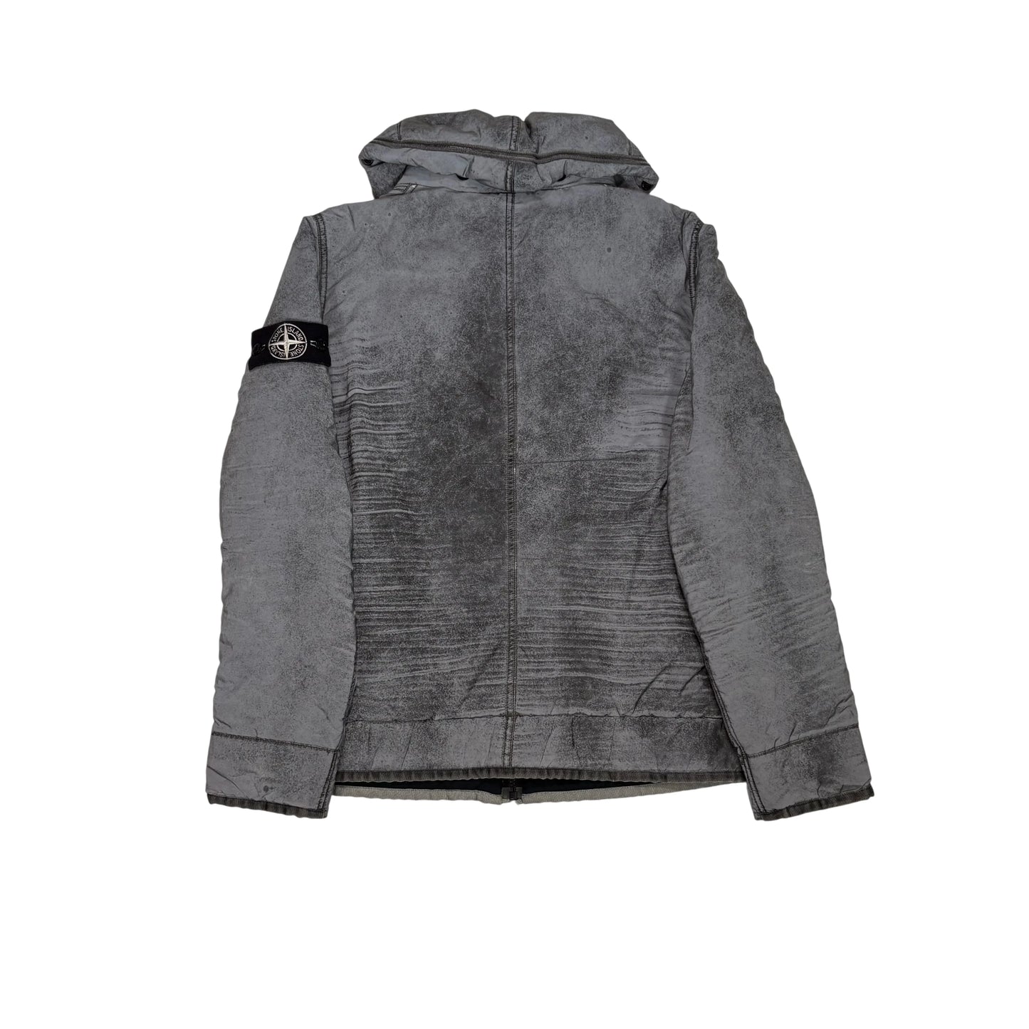 Stone Island Grey Liquid Reflective Coat