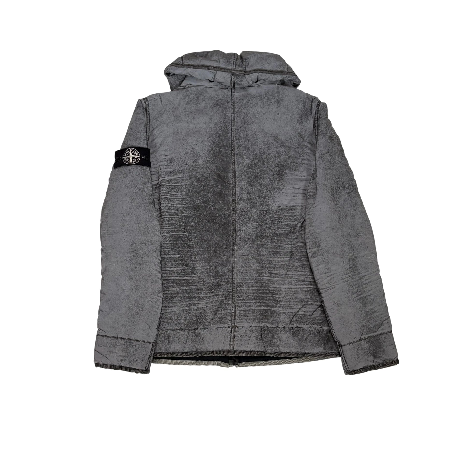 Stone Island Grey Liquid Reflective Coat