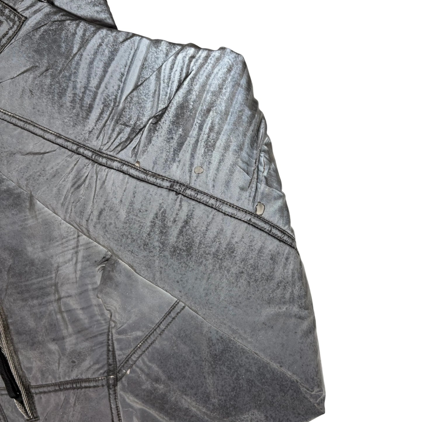 Stone Island Grey Liquid Reflective Coat