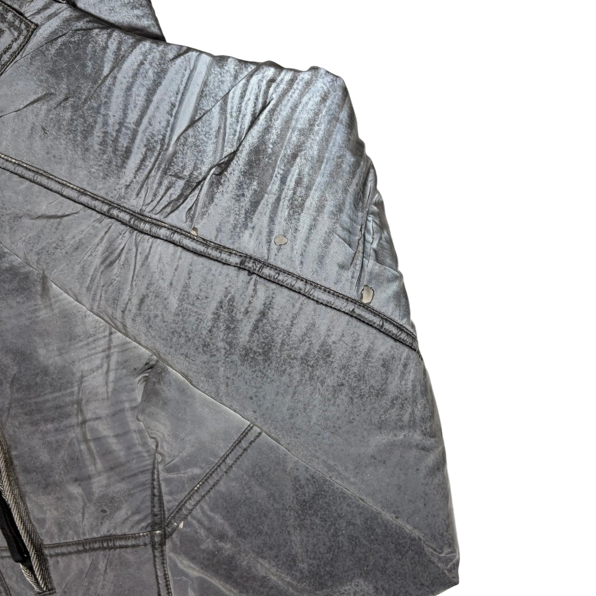 Stone Island Grey Liquid Reflective Coat