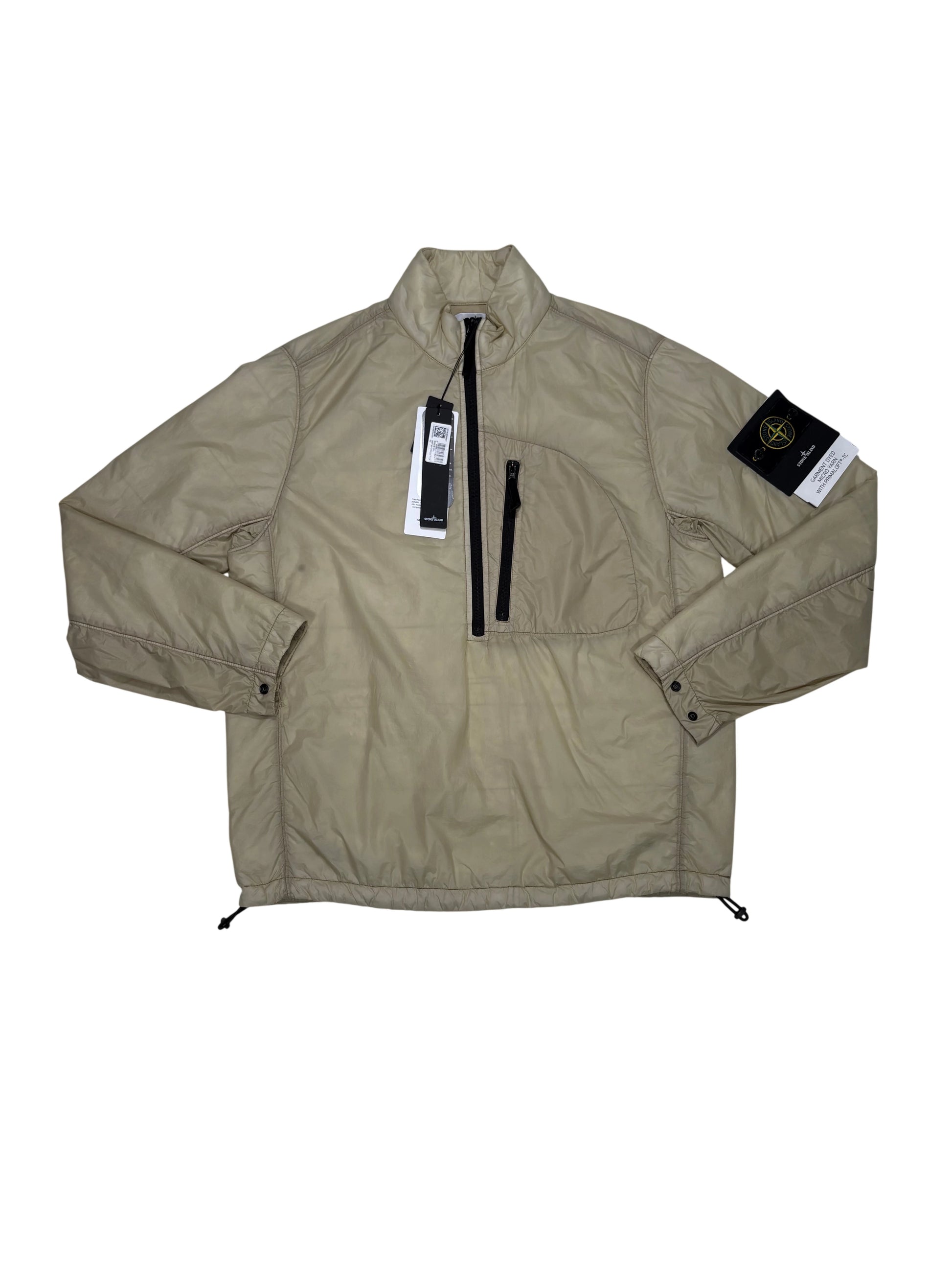 Stone Island Beige Garment Dyed Micro Yarn with Primaloft-TC Compass Patch Jacket