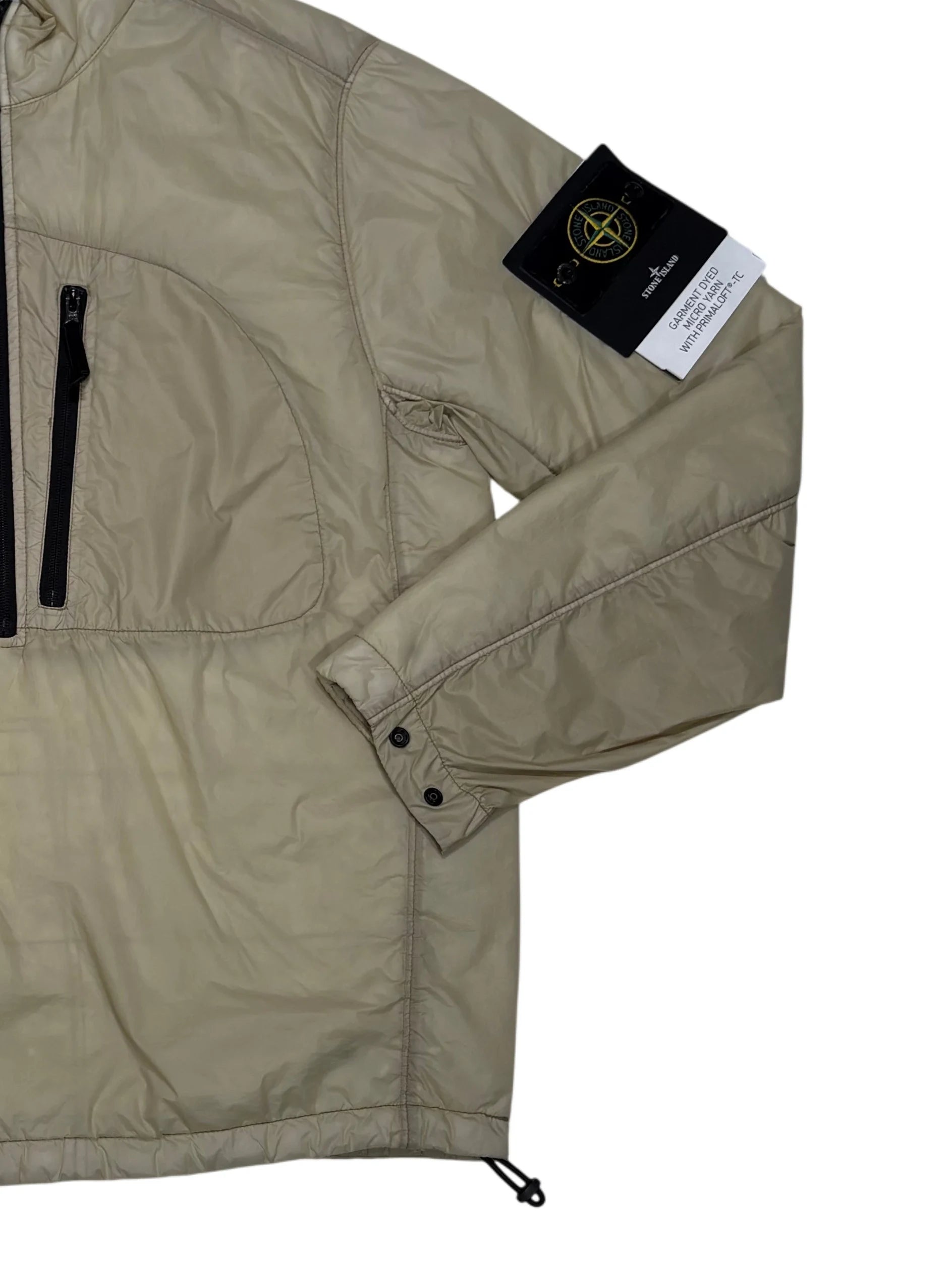 Stone Island Beige Garment Dyed Micro Yarn with Primaloft-TC Compass Patch Jacket
