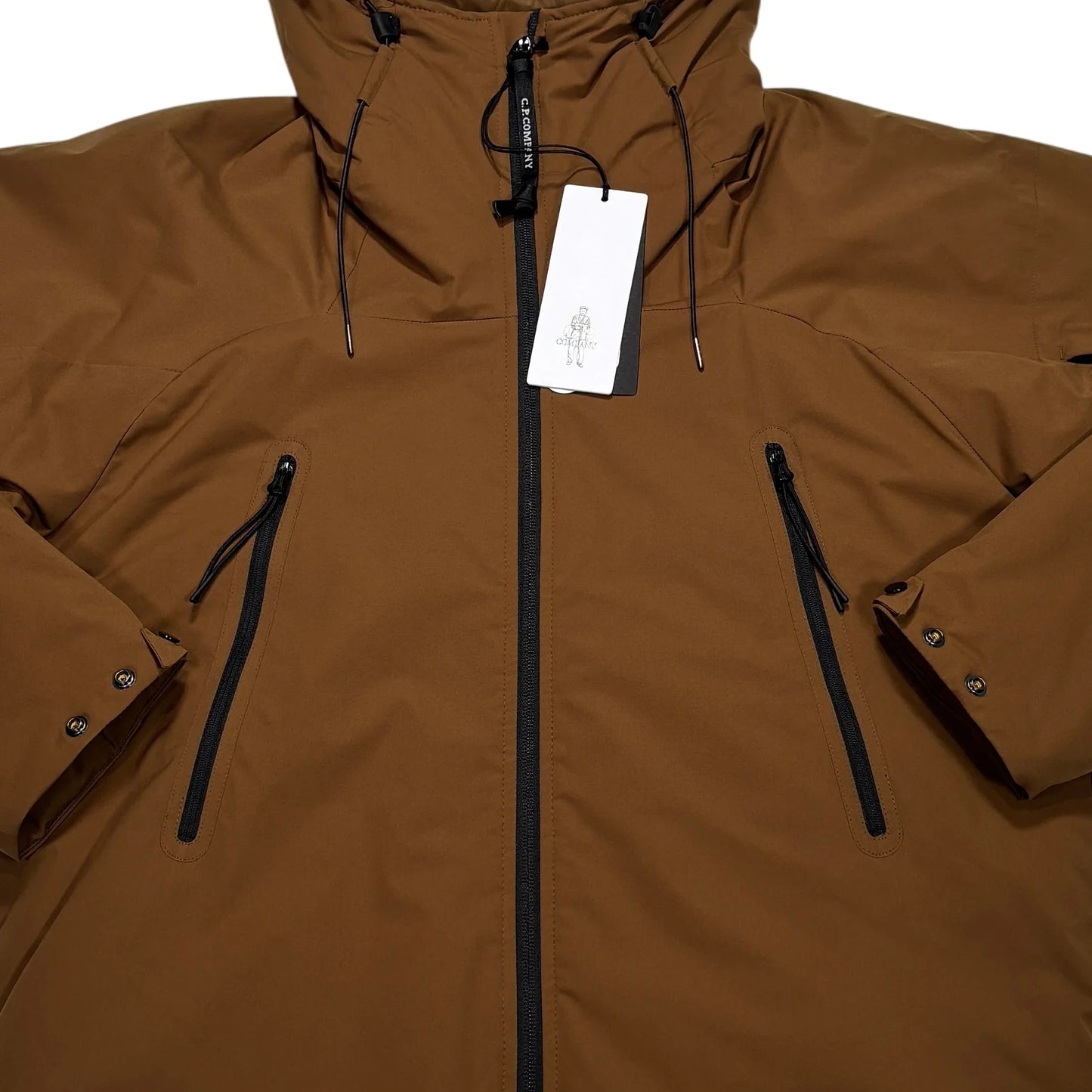 CP Company Brown Pro-Tek Primaloft Hooded Jacket
