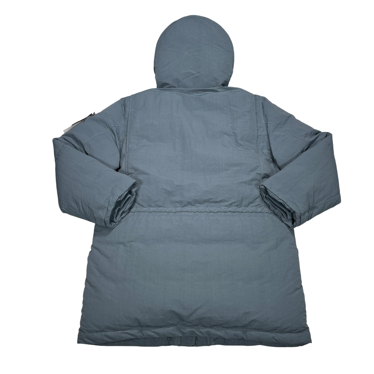 Stone Island Blue Naslan Down-TC Compass Patch Parka Jacket