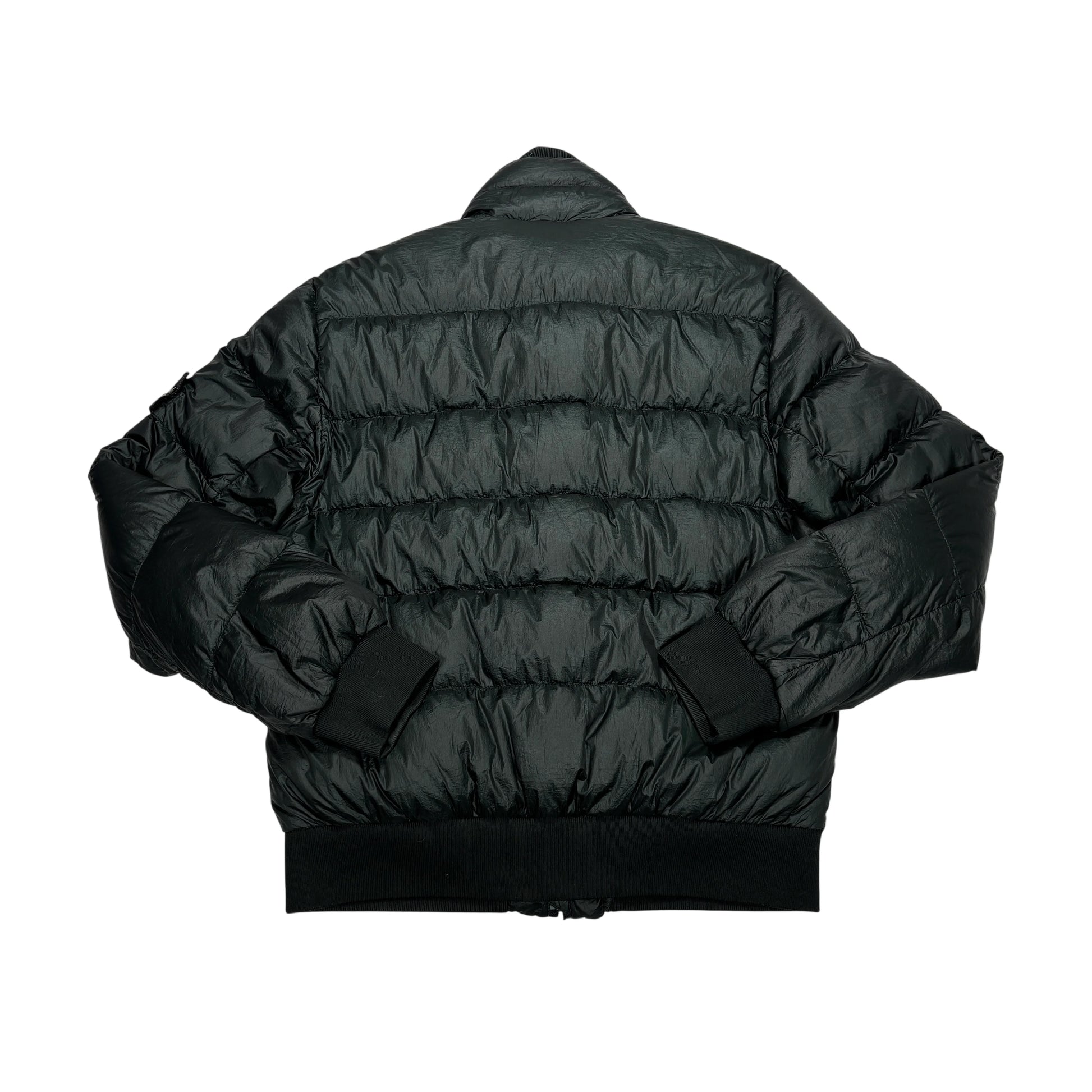 Stone Island Green Garment Dyed Down_26 GR X SQM_N Puffer Jacket