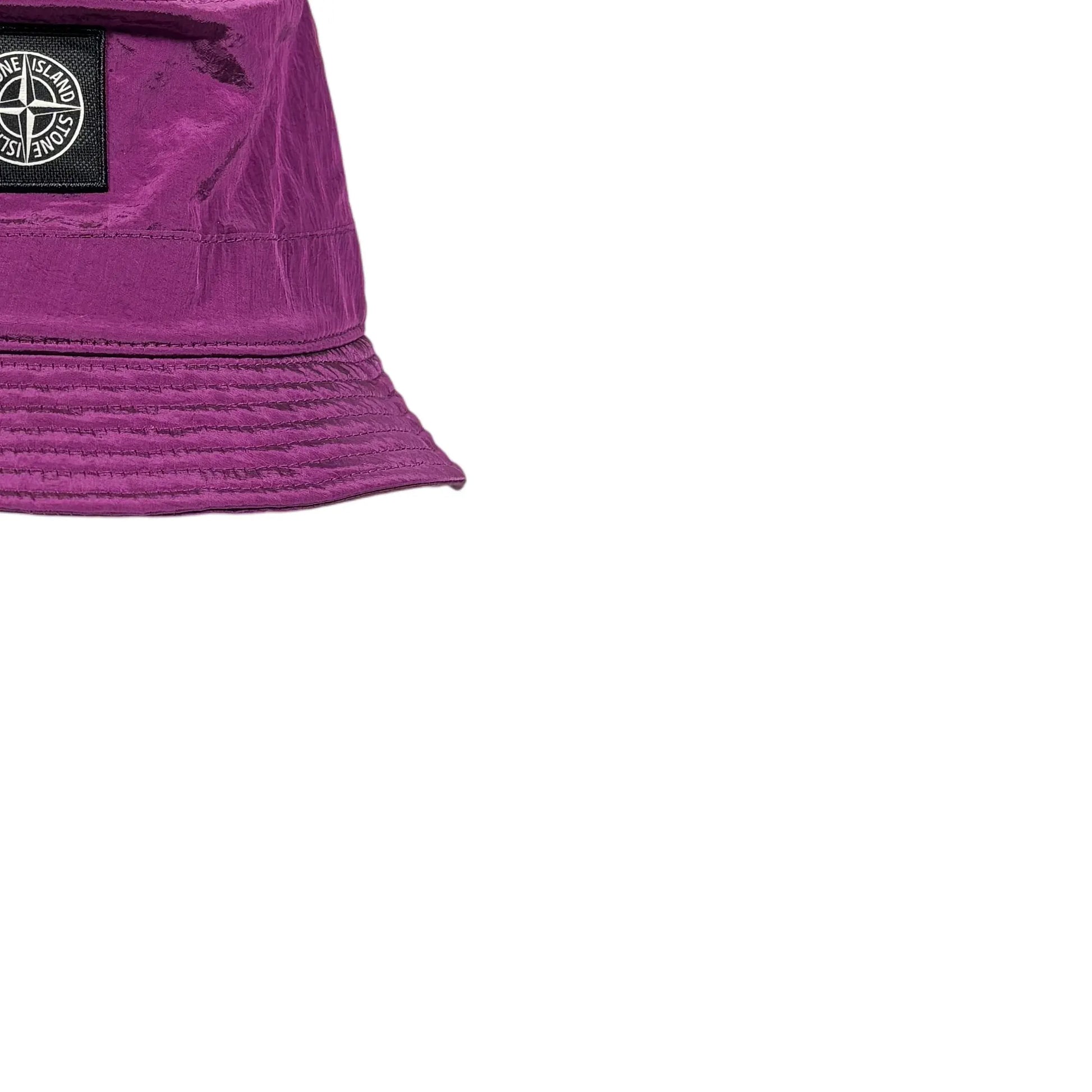 Stone Island Purple Patch Logo Bucket Hat