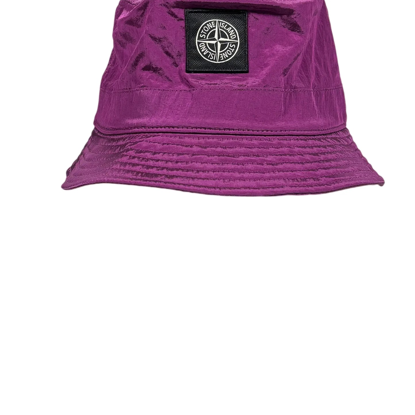 Stone Island Purple Patch Logo Bucket Hat