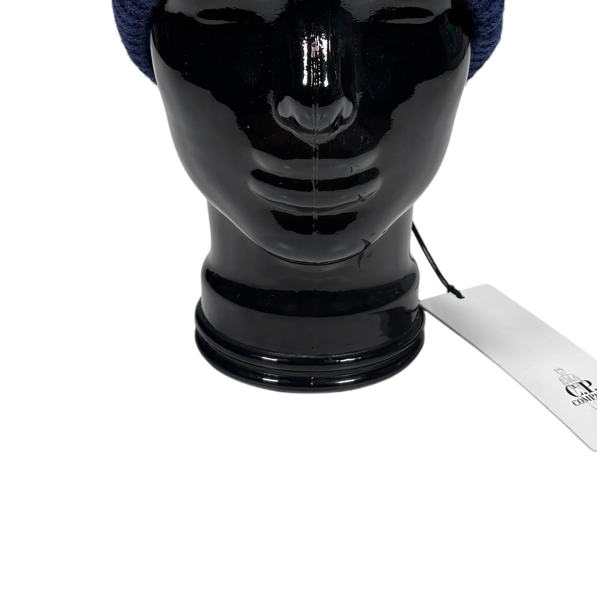 CP Company Navy Single Goggle Blue Beanie Hat