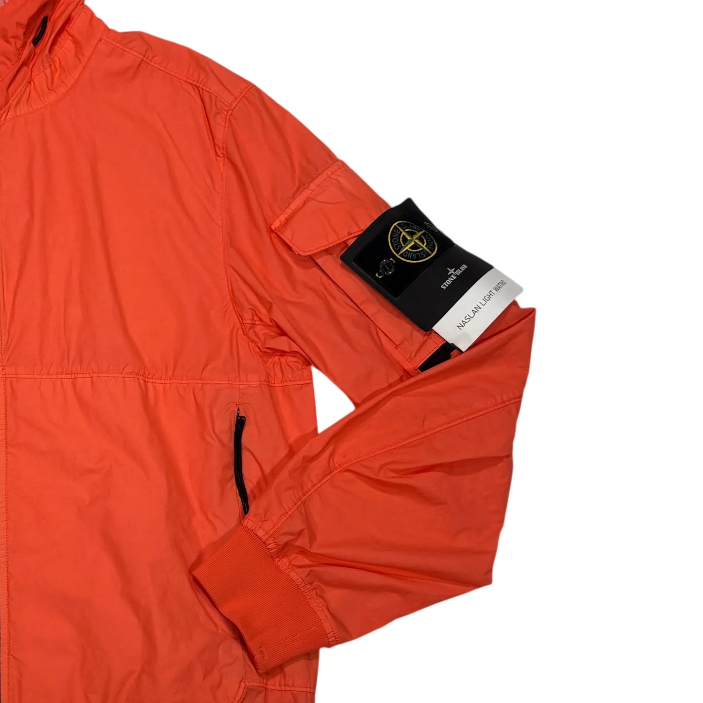 Stone Island Orange Naslan Light Watro Hooded Jacket