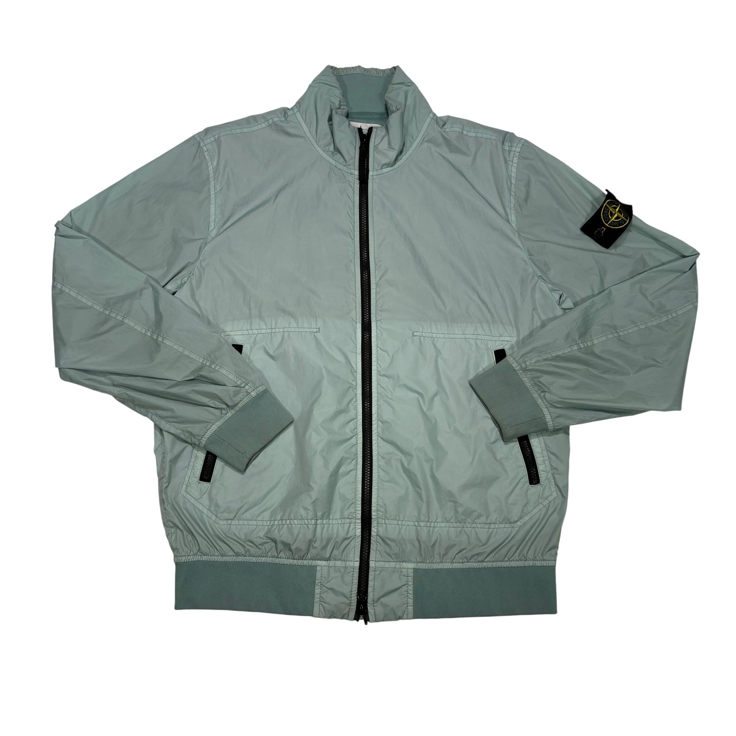 Stone Island Green Garment Dyed Crinkle Reps-NY Jacket