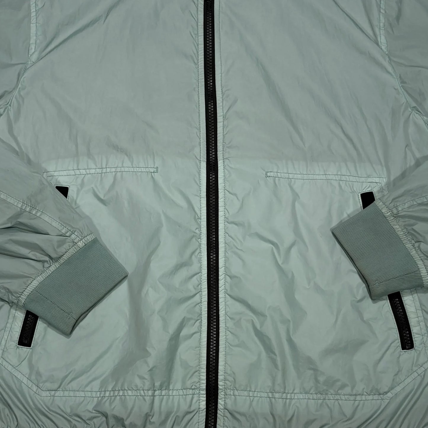 Stone Island Green Garment Dyed Crinkle Reps-NY Jacket