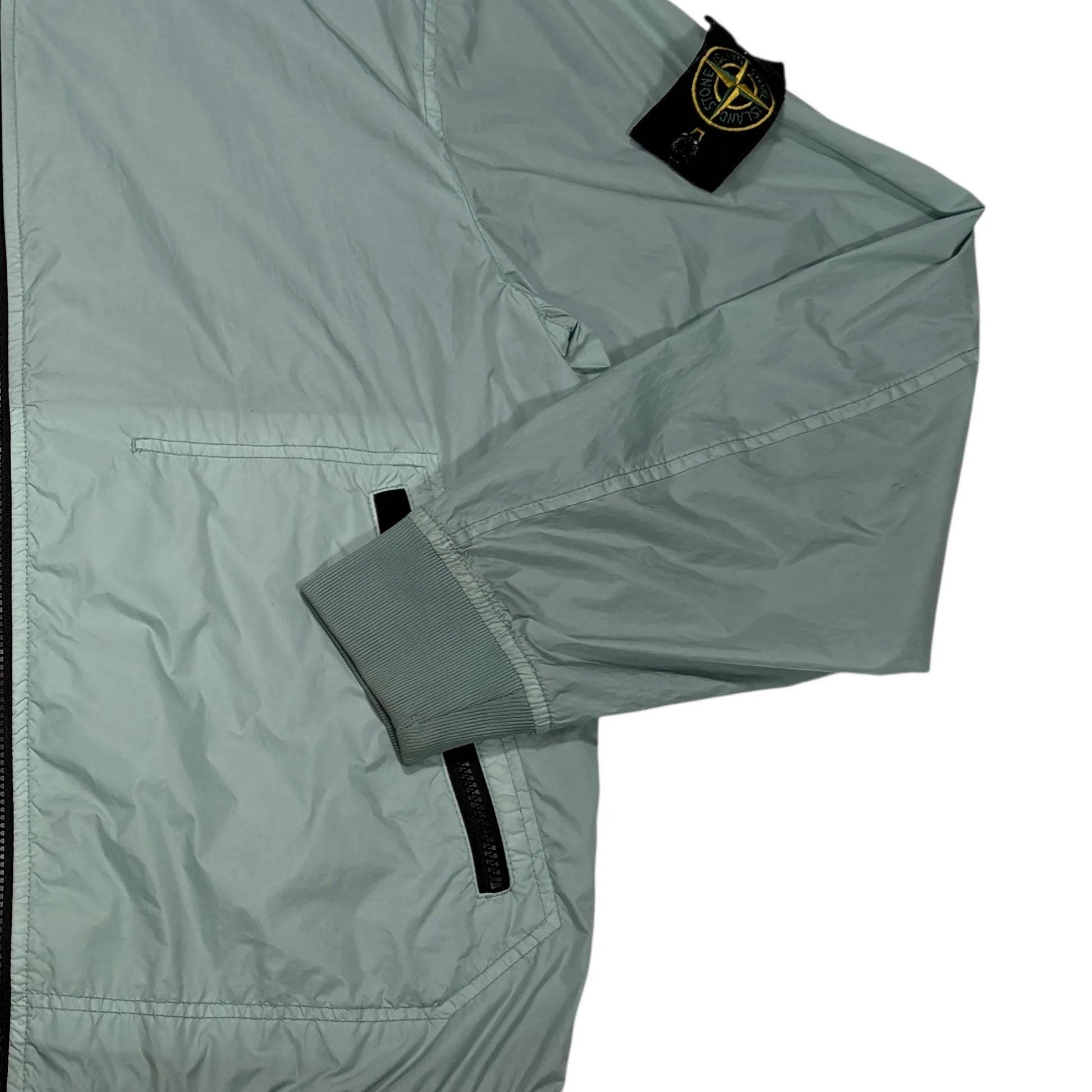 Stone Island Green Garment Dyed Crinkle Reps-NY Jacket