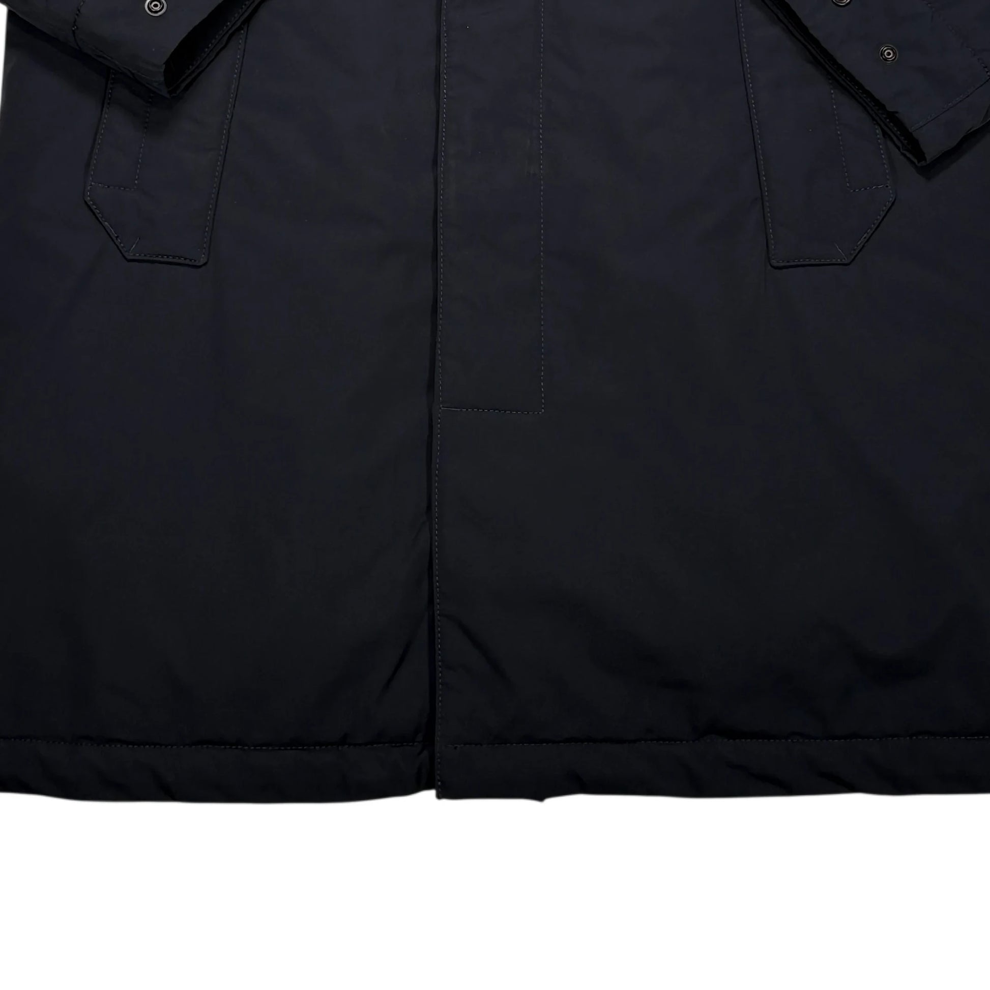 Stone Island Navy Micro Twill with Primaloft Insulation Technology Compass Patch Coat