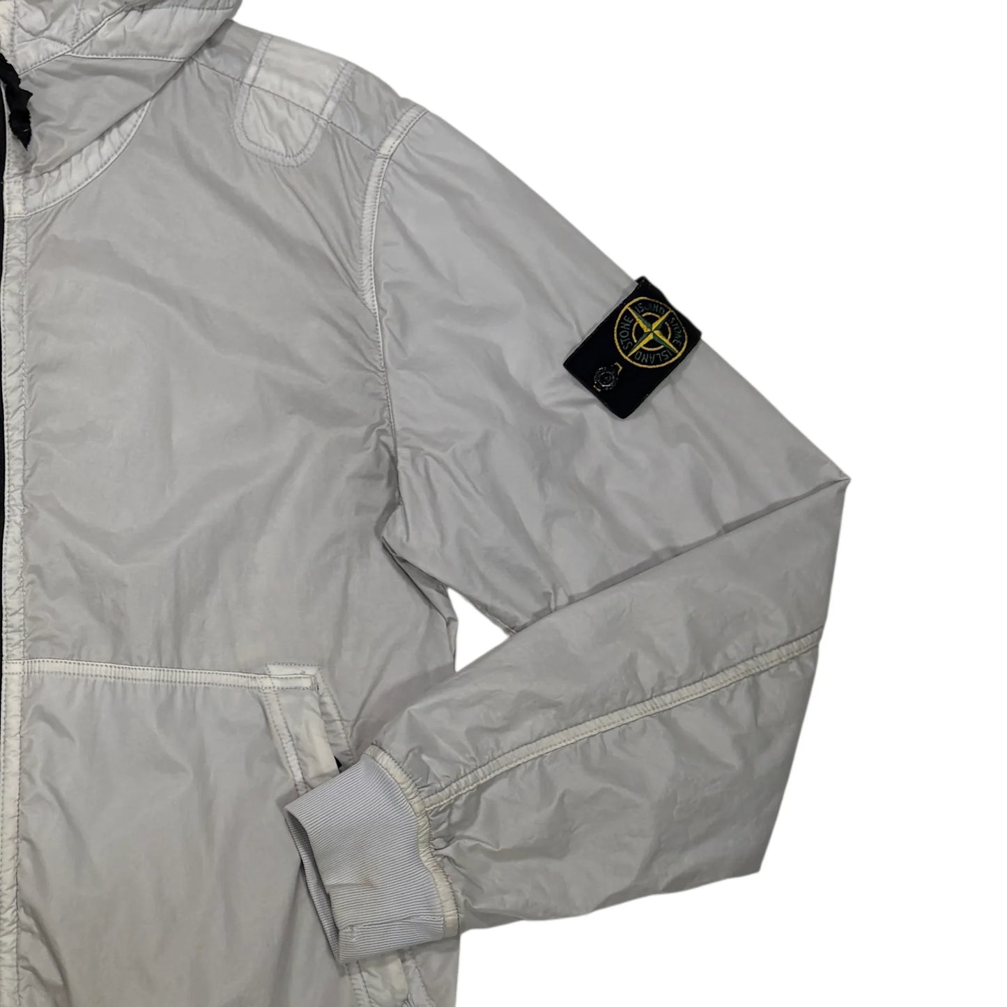 Stone Island Blue Lamy Flock Compass Patch Jacket