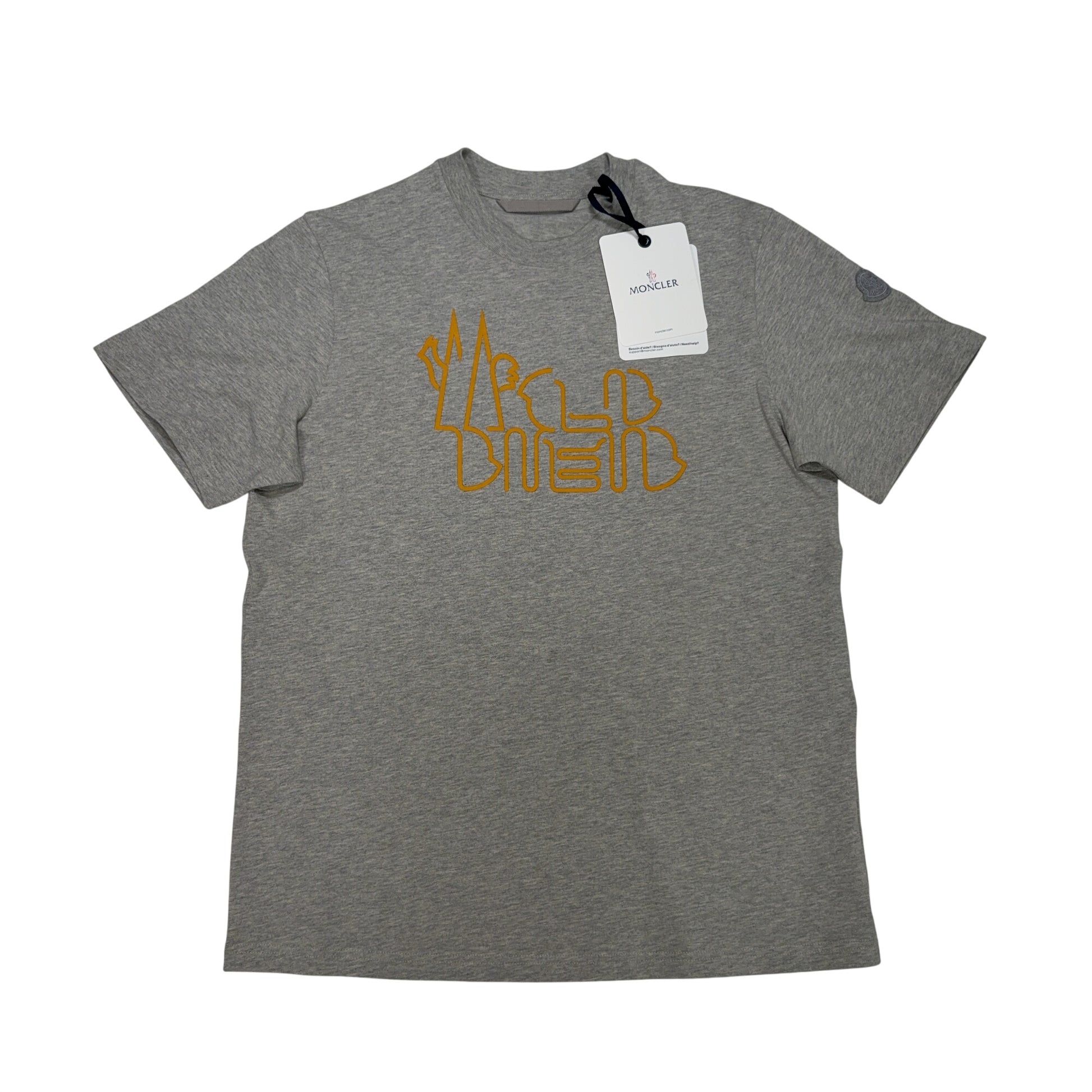 Moncler Front Graphic Grey T-shirt