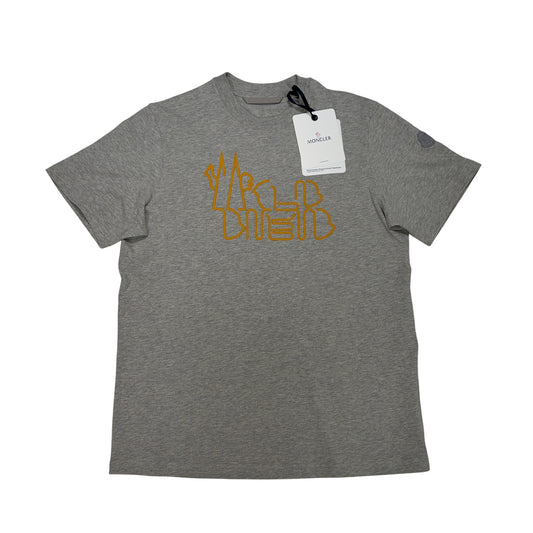 Moncler Front Graphic Grey T-shirt