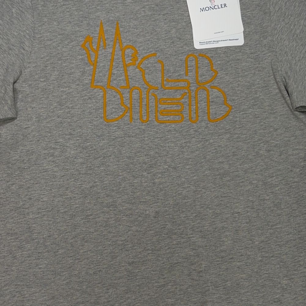 Moncler Front Graphic Grey T-shirt