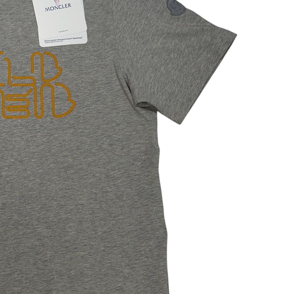 Moncler Front Graphic Grey T-shirt