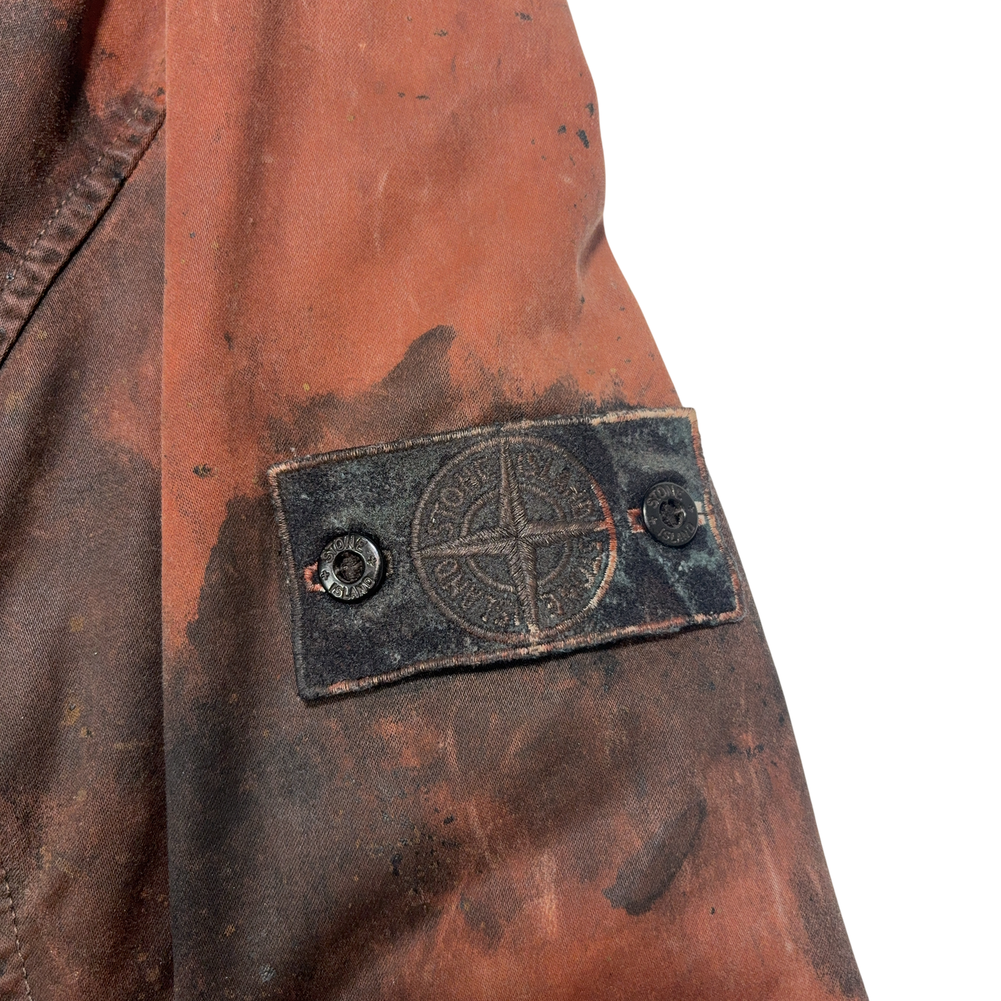 Stone Island Raso Hand Painted Tortoise Shell Brown Jacket