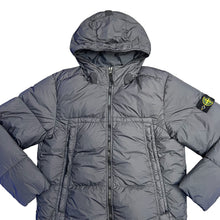 Load image into Gallery viewer, Stone Island Charcoal Grey Garment Dyed Crinkle Reps NY Down Puffer Coat

