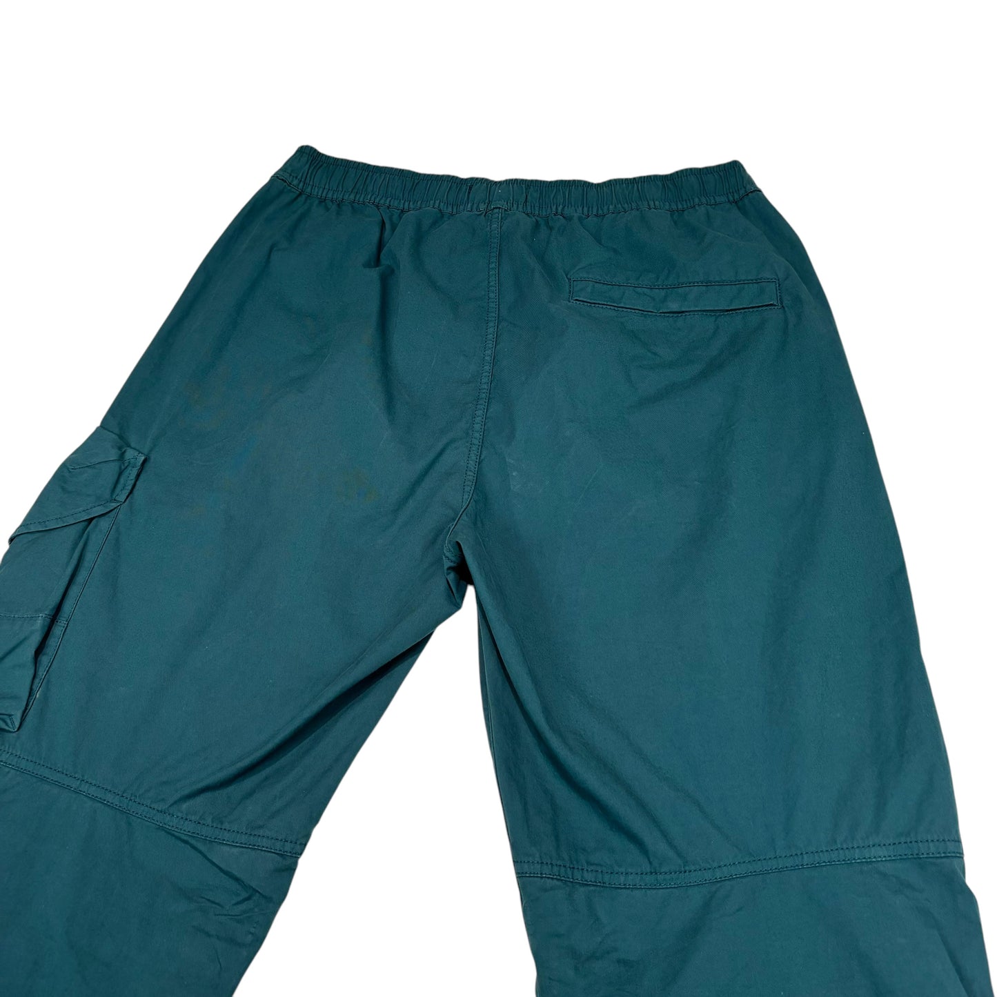 Stone Island Stone Grey Brushed Cotton Compass-Patch Cargo Trousers