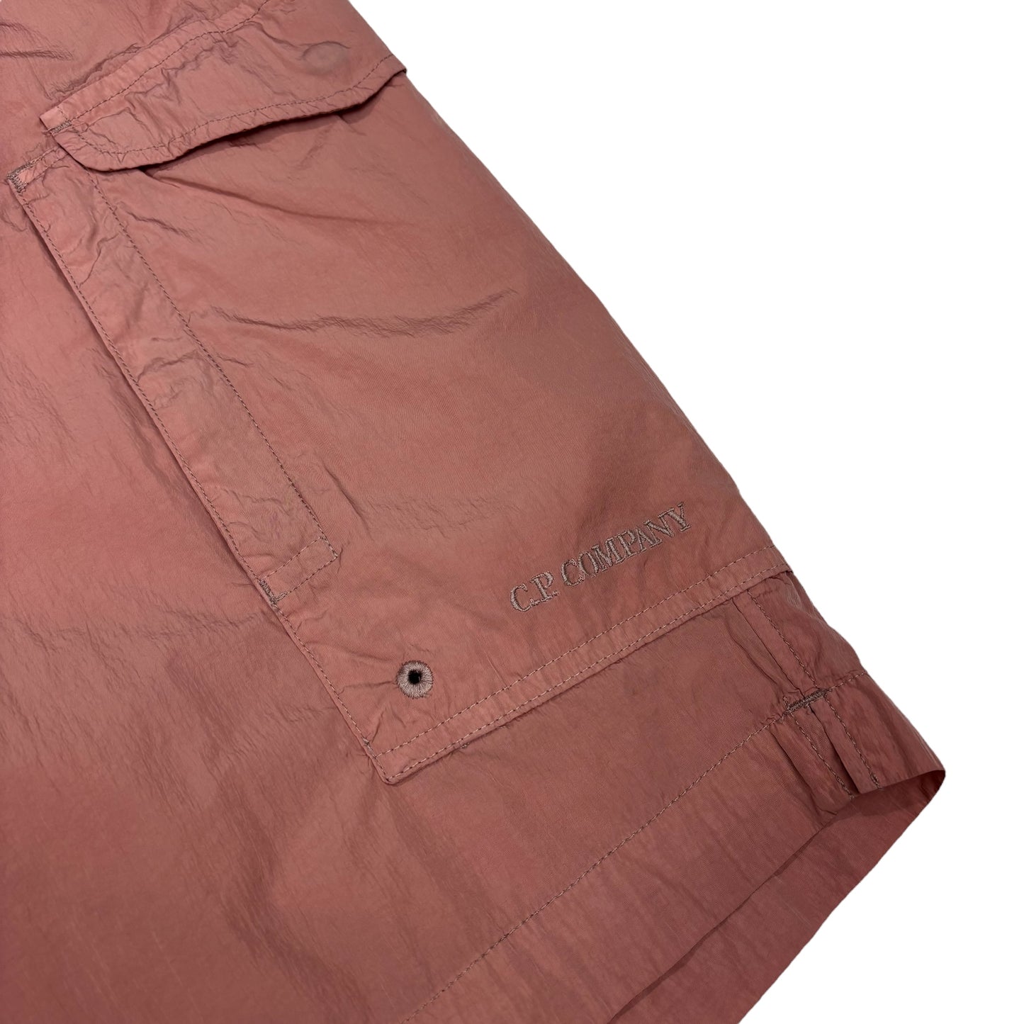CP Company Pink Nylon Metal Swim Shorts