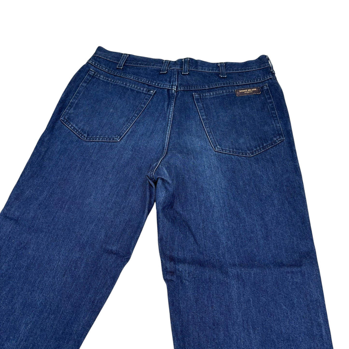 Stone Island Navy Blue Vintage Denim Marina Piece Jeans