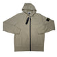 Stone Island Zip Up Beige Hoodie
