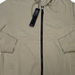 Stone Island Zip Up Beige Hoodie