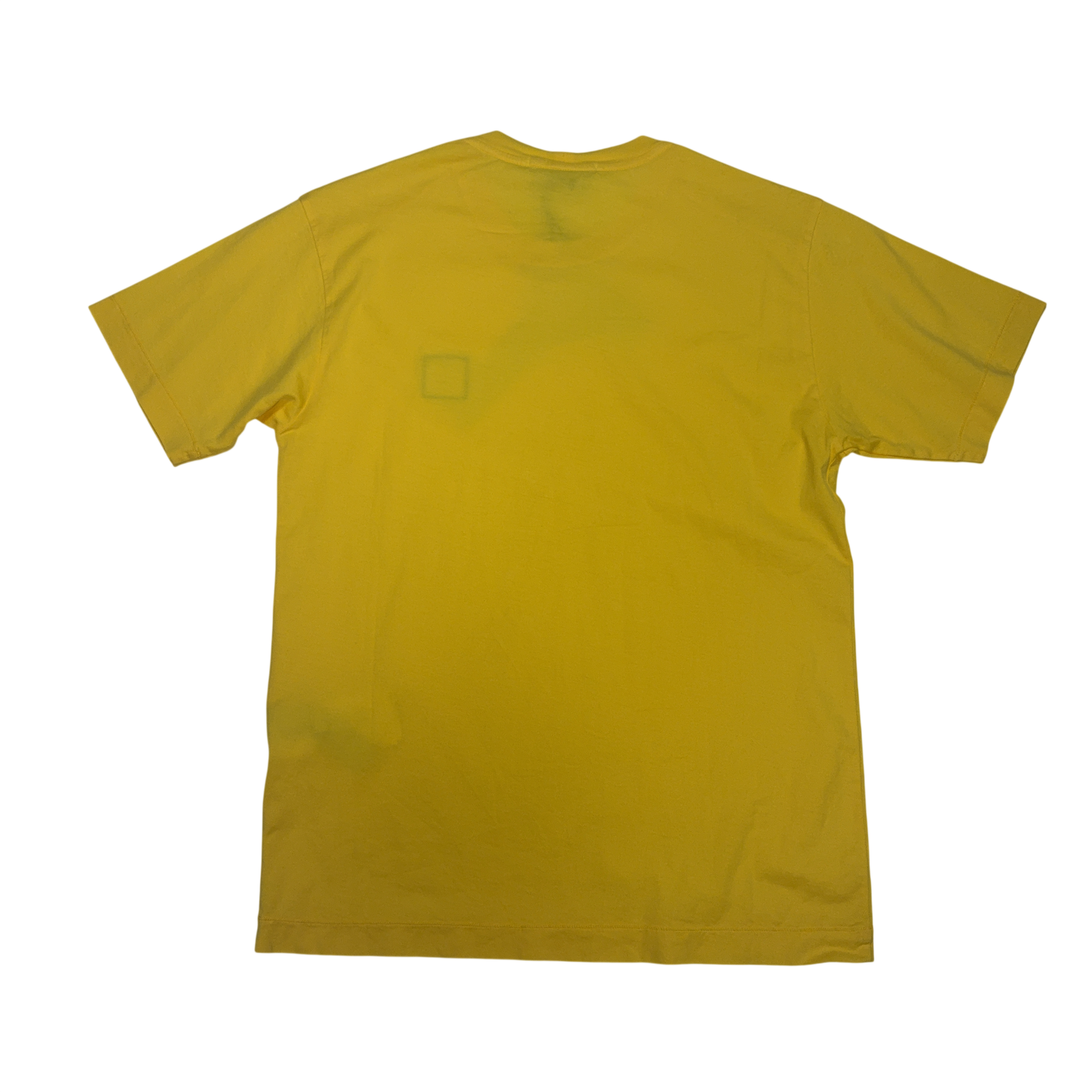 Stone Island Logo Patch Yellow T-shirt